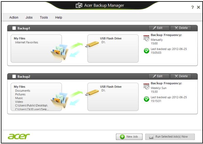 ACER ASPIRE V3-731G-B964G1TMAII - Acer Backup Manager - 4