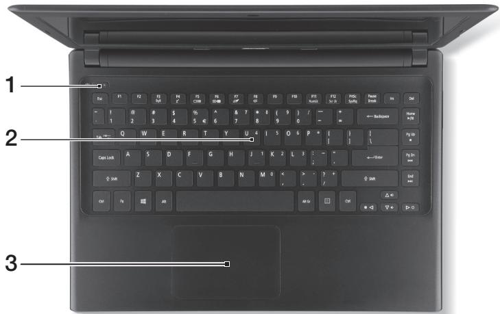 ACER ASPIRE V5471 - Tangentbordvy - 1
