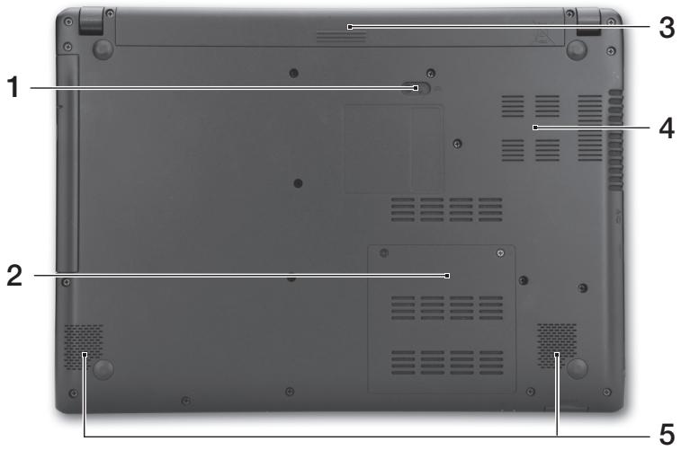 ACER ASPIRE V5471 - Vista da base - 1