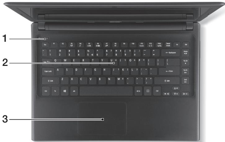ACER ASPIRE V5471 - Klaviatūros vaizdas - 1