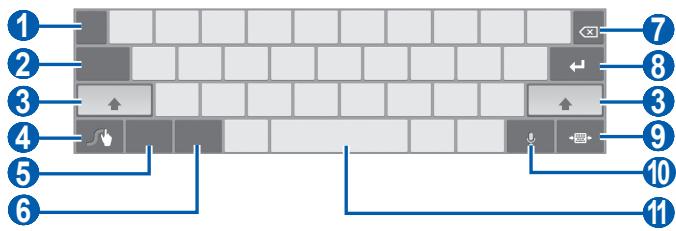SAMSUNG GT-P7510 - Saisir du texte avec le clavier swype - 3