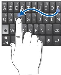SAMSUNG GALAXY ACE GT-S5830 - Saisir du texte avec le clavier Swype - 1