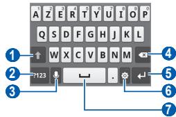 SAMSUNG GALAXY ACE GT-S5830 - Saisir du texte avec le clavier Samsung - 1