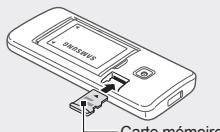 SAMSUNG GT-S5610 - Insérer une carte mémoire (facultatif) - 1