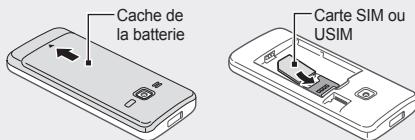 SAMSUNG GT-S5610 - Installer la carte SIM ou USIM et la batterie - 1