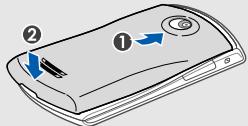 SAMSUNG PLAYER STAR 2 GT-S5620 - Installer la carte SIM ou USIM et la batterie - 5
