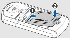 SAMSUNG B 2100, SOLID B2100, SOLID GT-B2100 - Installer la carte SIM et la batterie - 4