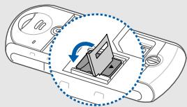 SAMSUNG B 2100, SOLID B2100, SOLID GT-B2100 - Insérer une carte mémoire (facultatif) - 3