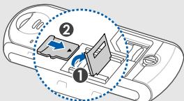 SAMSUNG B 2100, SOLID B2100, SOLID GT-B2100 - Insérer une carte mémoire (facultatif) - 2
