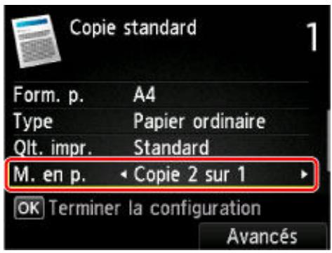 CANON MG 5750 - Copie de deux pages sur une seule feuille - 1