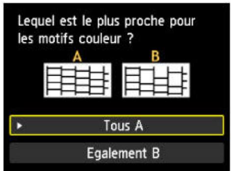 CANON MG 5750 - Examen du motif de vérification des buses - 2