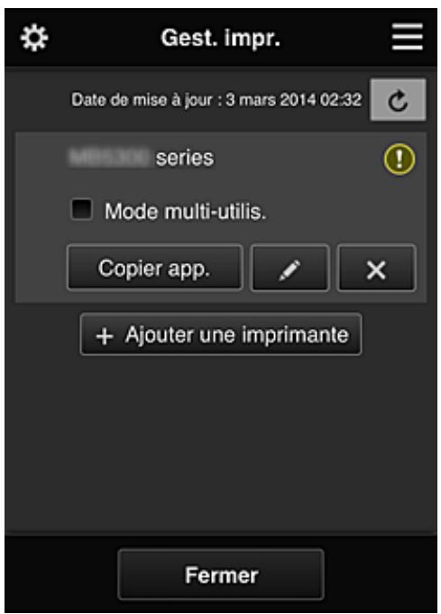 CANON MG 5750 - Écran Gest. impr. - 1