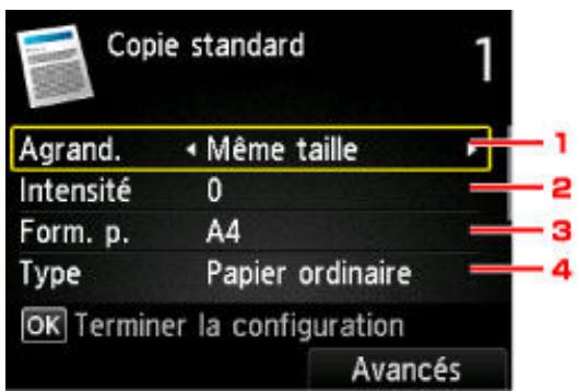 CANON MG 5750 - Éléments de paramètre - 1