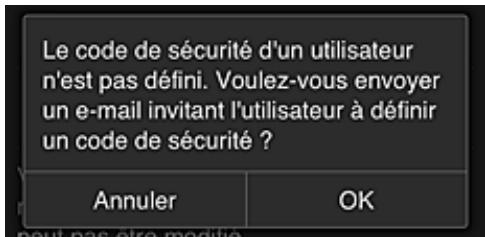 CANON MG 5750 - Définisse le Code de sécurité - 1