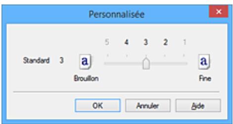 CANON MG 5750 - Définition du niveau de Qualité d'impression (Personnalisée) - 2
