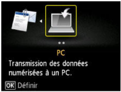 CANON MG 5750 - Attachment de données numérisées à un courrier électronique à l'aide du panneau de contrôle - 2