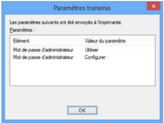 CANON MG 5750 - Affichage des paramètres modifiés - 1