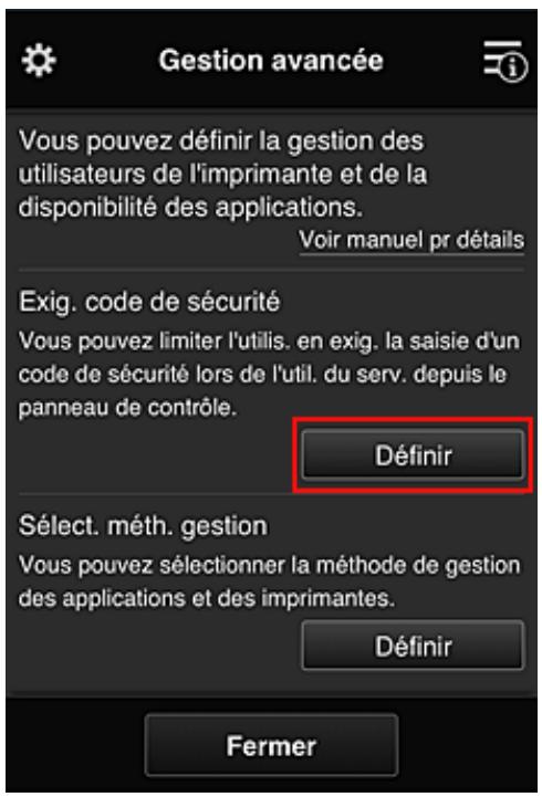 CANON MG 5750 - Limitation des applications que les utilisateurs individuels peuvent utiliser sur l'imprimante - 2