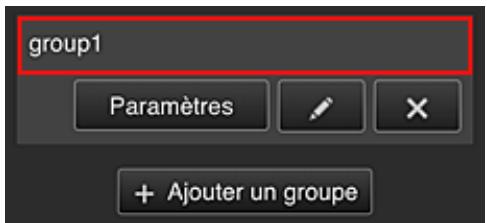 CANON MG 5750 - Écran Gestion des groupes - 2