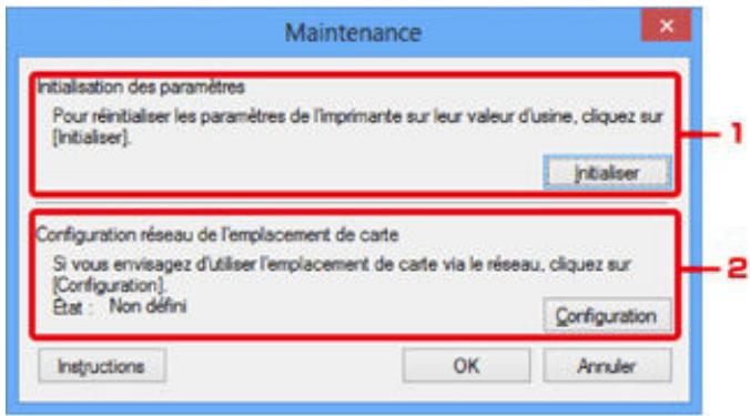 CANON MG 5750 - Écran Maintenance - 1