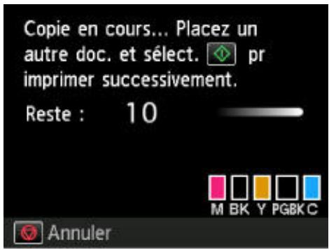 CANON MG 5750 - Ajout de la tâche de copie (Réssération de la copie) - 1