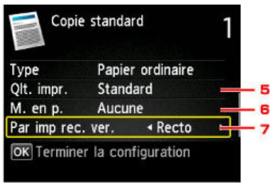 CANON MG 5750 - Éléments de paramètre - 2