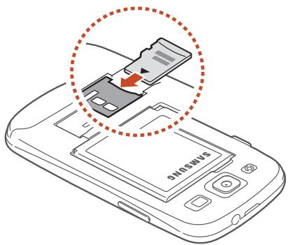 SAMSUNG GALAXY S3 GT-I9300 - Speicherkarte einsetzen (optional) - 3