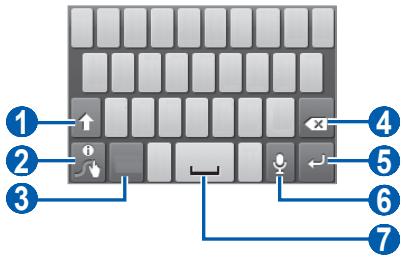 SAMSUNG REX 60 BLEU - Saisir du texte avec le clavier Swype - 3