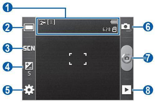 SAMSUNG REX 60 BLEU - > Capturer une photo - 1
