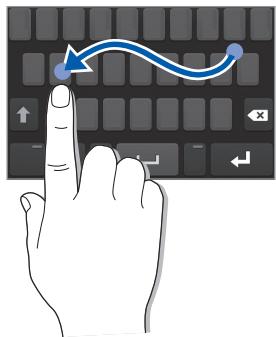SAMSUNG WAVE 3 GT-S8600 - Saisir du texte à l'aide des modes de saisie - 1