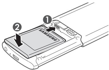SAMSUNG WAVE 3 GT-S8600 - Installer la carte SIM ou USIM et la batterie - 5