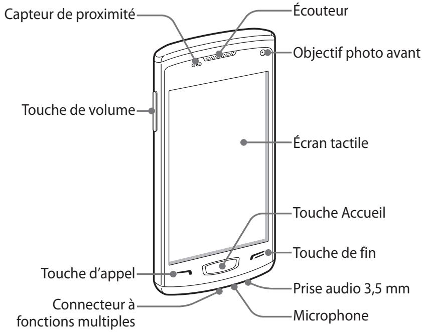 SAMSUNG WAVE 3 GT-S8600 - > Aspect de l'appareil - 1