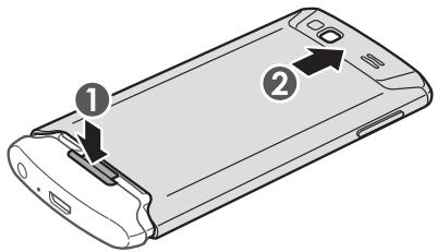 SAMSUNG WAVE 3 GT-S8600 - Installer la carte SIM ou USIM et la batterie - 1