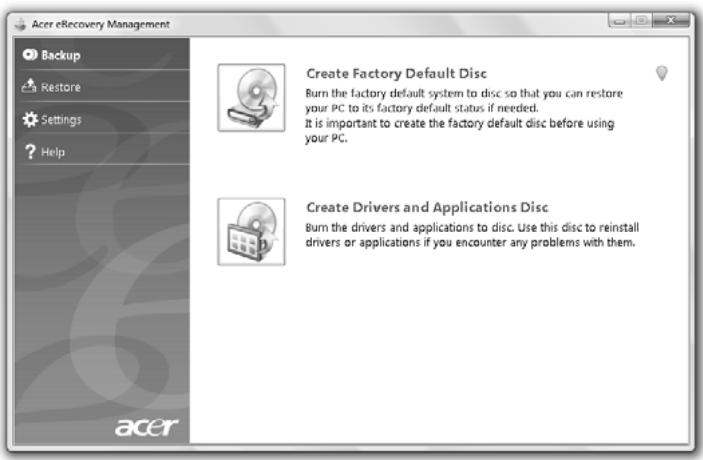 ACER ICONIA A1-830, ICONIA A1-830 (NT.L3WEE.002) - Inscriptionarea discurilor de siguranță - 1