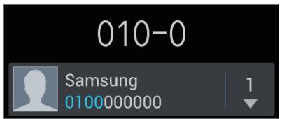 SAMSUNG GALAXY S3 MINI - Saisie intuitive de nombres - 1