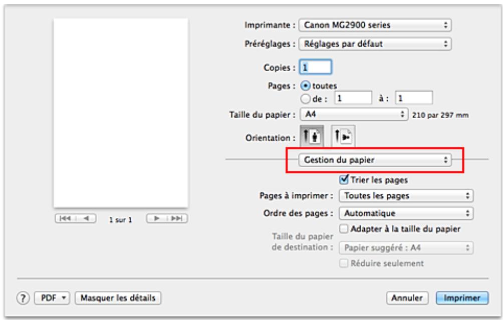 CANON MG2950 - Mise à l'échelle du papier pour l'impression - 2