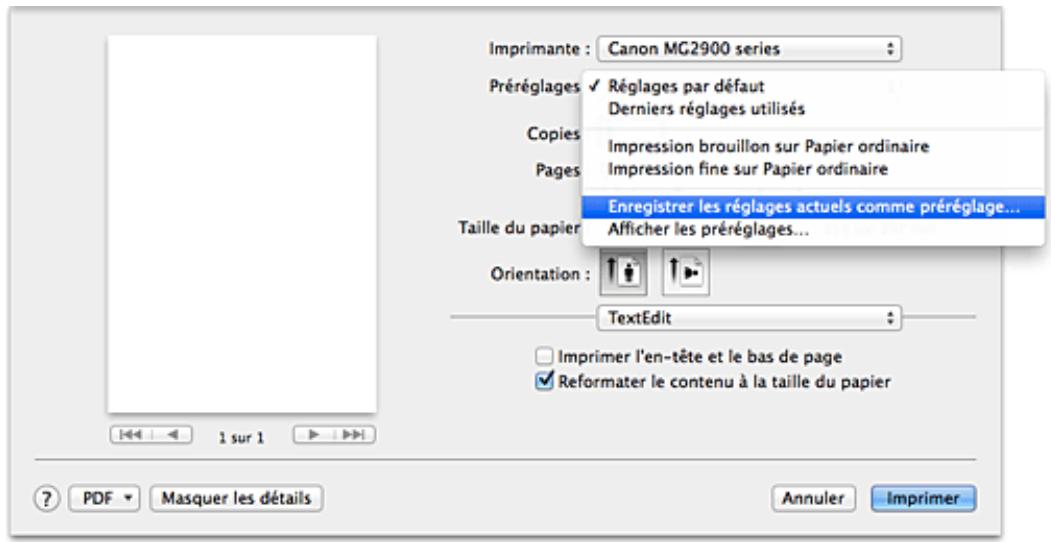 CANON MG2950 - Enregistrement d'un profil d'impression - 1