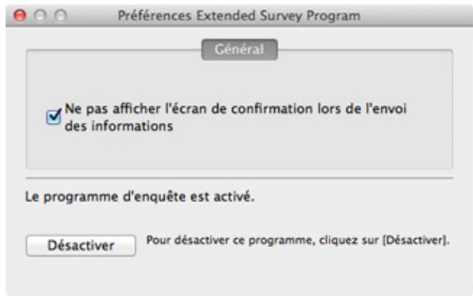 CANON MG2950 - L'icône Inkjet Printer/Scanner/Fax Extended Survey Program s'affiche - 2
