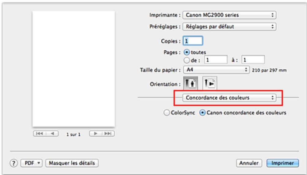 CANON MG2950 - Impression avec les profils ICC (specification d'un profil ICC à partir du logiciel d'application) - 1