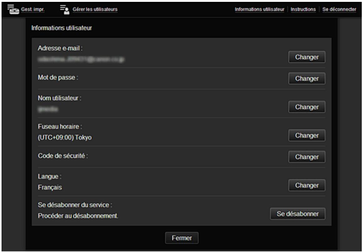 CANON MG2950 - Zone de navigation globale - 1