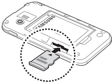 SAMSUNG GT-S5369 - Insérer une carte mémoire (en option) - 3