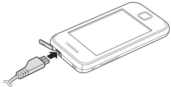 SAMSUNG GT-S5369 - > Charger la batterie avec un chargeur - 1
