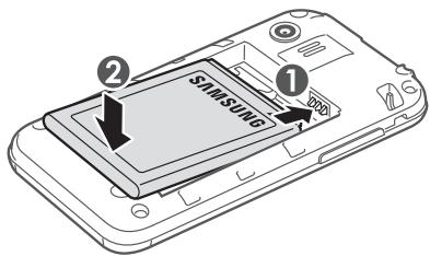 SAMSUNG GT-S5369 - Installer la carte SIM ou USIM et la batterie - 5
