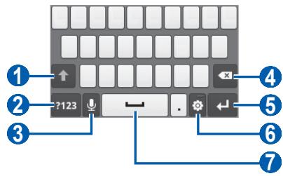 SAMSUNG GT-S5369 - Saisir du texte avec le clavier Samsung - 1
