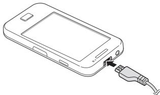 SAMSUNG GT-S5839I - > Recharger la batterie avec un chargeur - 1