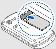 SAMSUNG PLAYER LIGHT - Installer la carte SIM et la batterie - 3