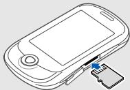 SAMSUNG PLAYER LIGHT - Insérer une carte mémoire (en option) - 2