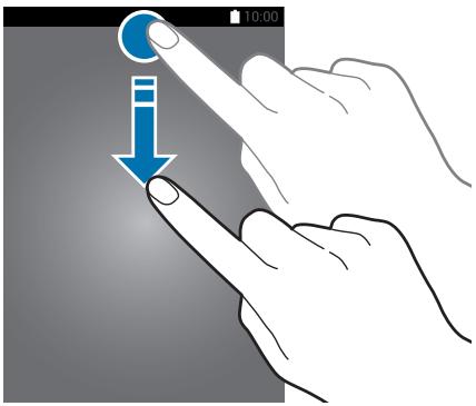 SAMSUNG GALAXY J5 - Utiliser le volet des raccourcis - 1