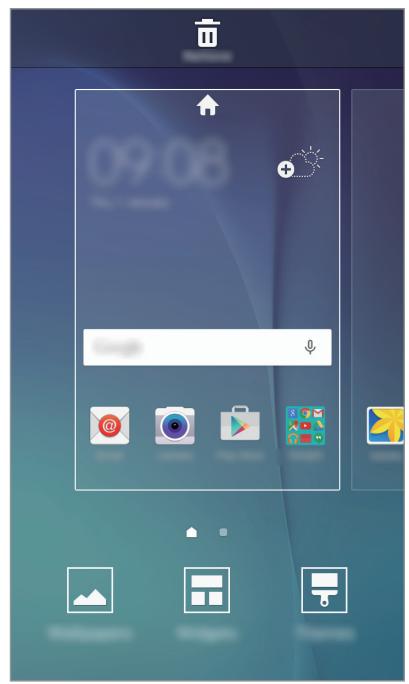 SAMSUNG GALAXY J5 - Options de l'écran d'accueil - 2