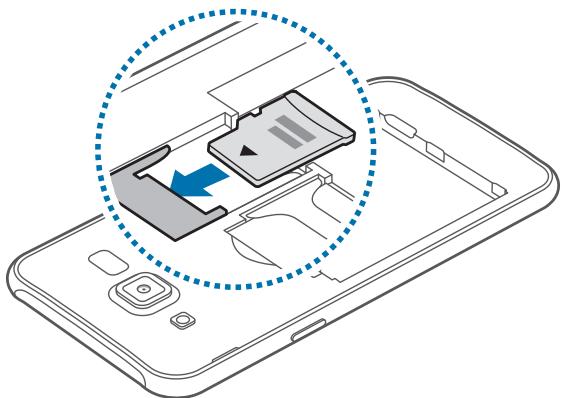 SAMSUNG GALAXY J5 - Installer une carte mémoire - 2